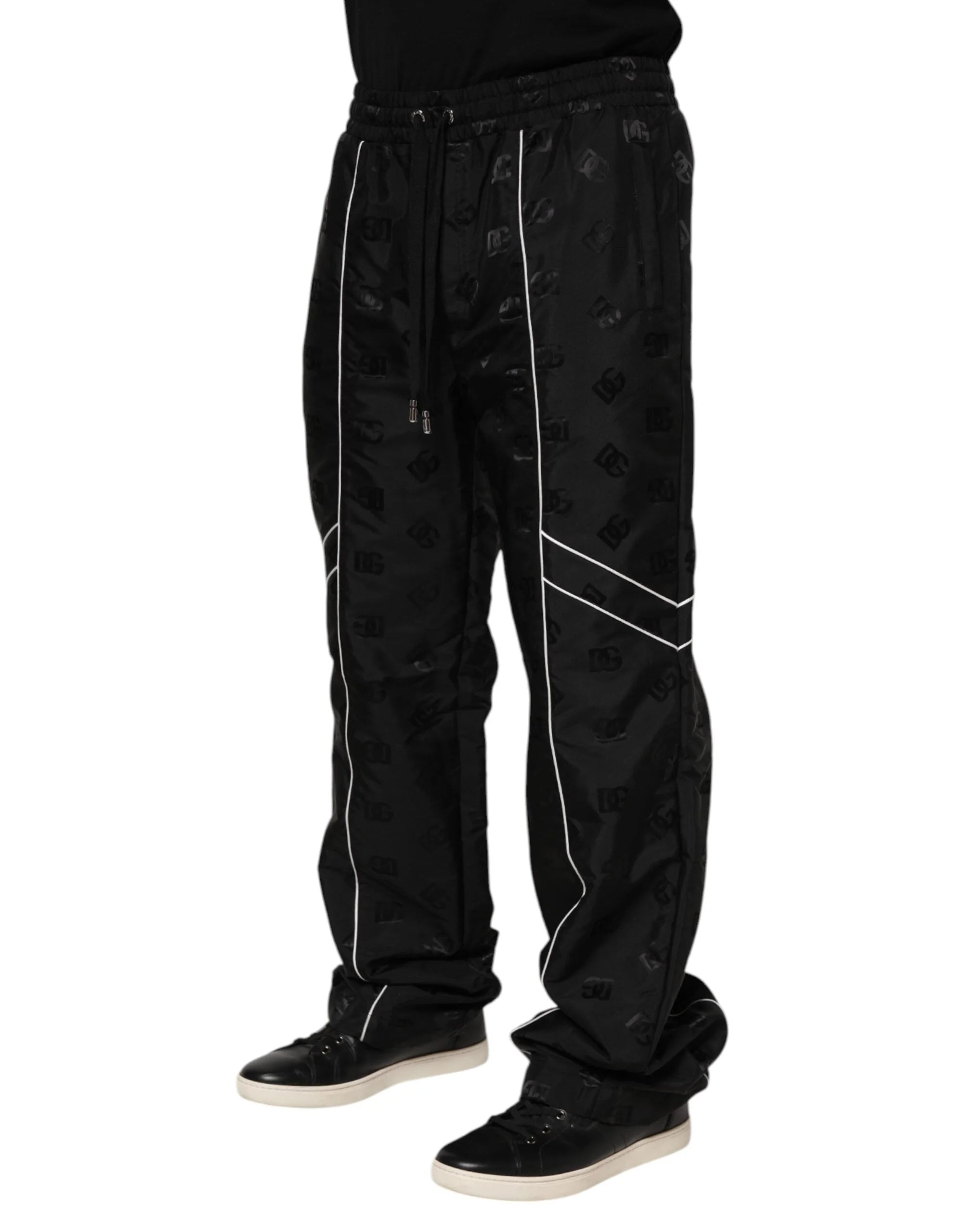 Dolce & Gabbana Black Cotton Straight Jogger Sweatpants Pants - IT48 | M - Joggers