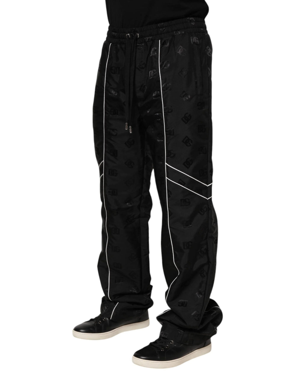 Dolce & Gabbana Black Cotton Straight Jogger Sweatpants Pants - IT48 | M - Joggers