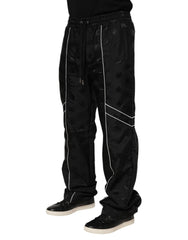 Dolce & Gabbana Black Cotton Straight Jogger Sweatpants Pants - IT48 | M - Joggers