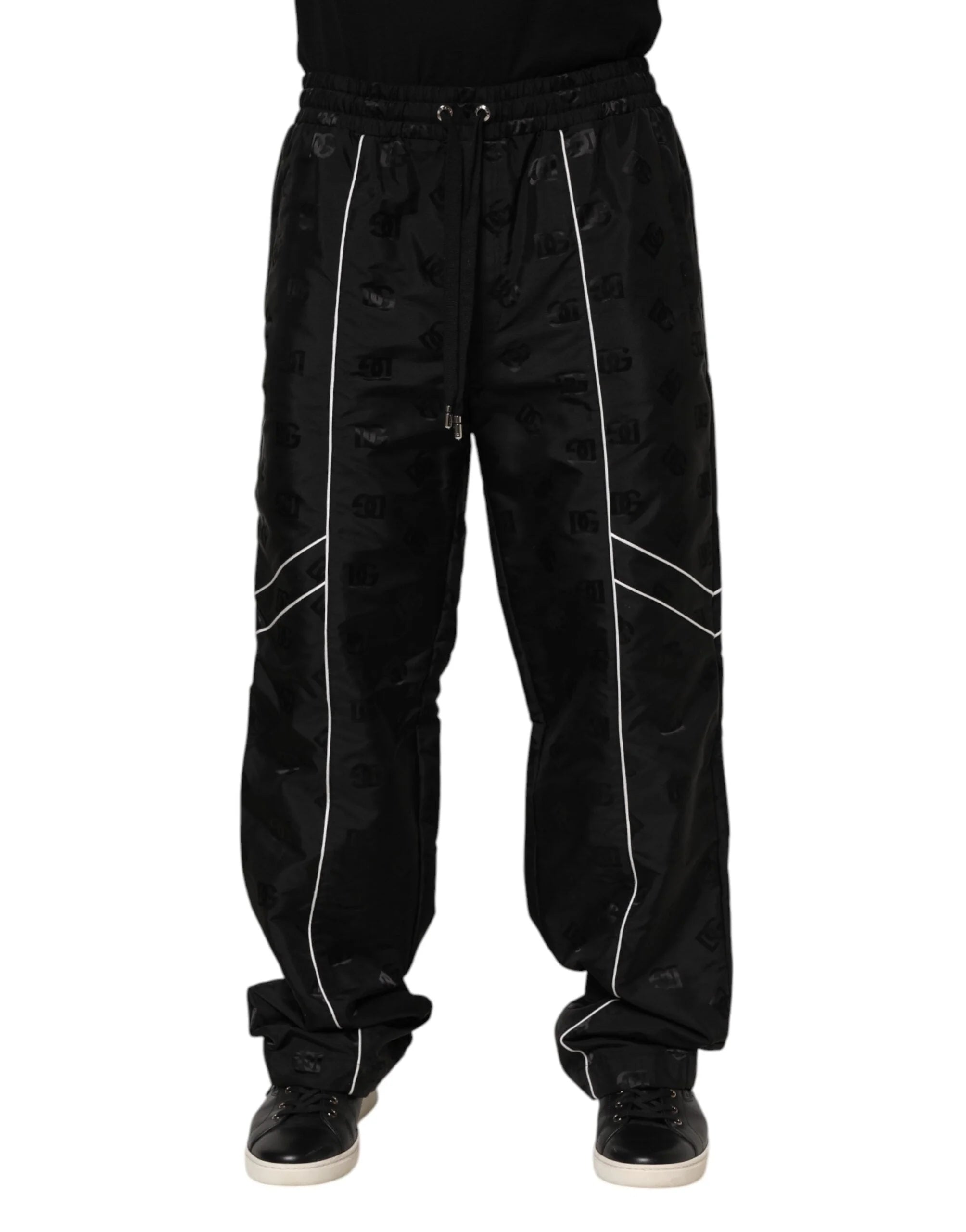 Dolce & Gabbana Black Cotton Straight Jogger Sweatpants Pants - IT48 | M - Joggers