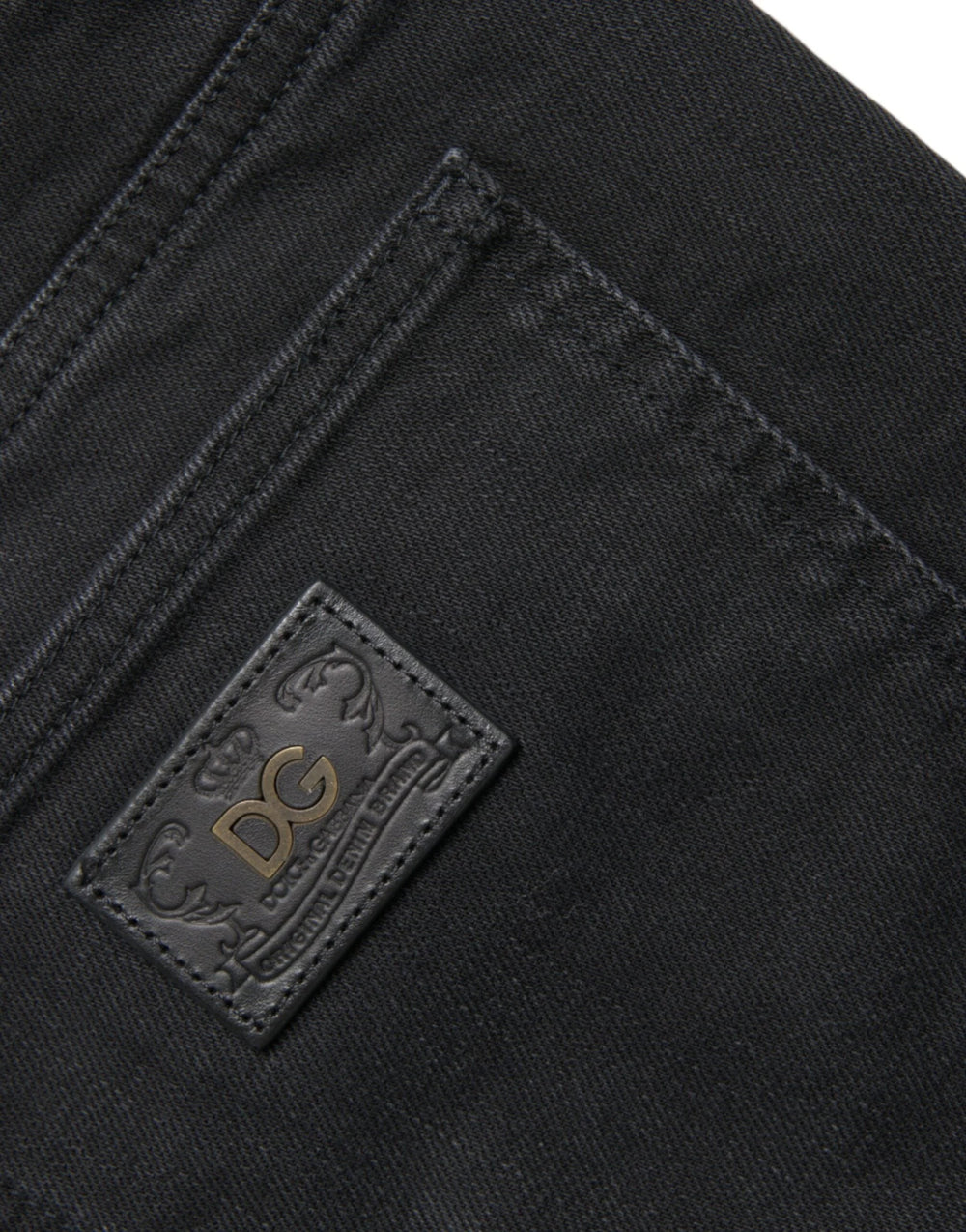 Dolce & Gabbana Black Cotton Stretch Bermuda Denim Shorts - IT58 | XXL - Bermudas