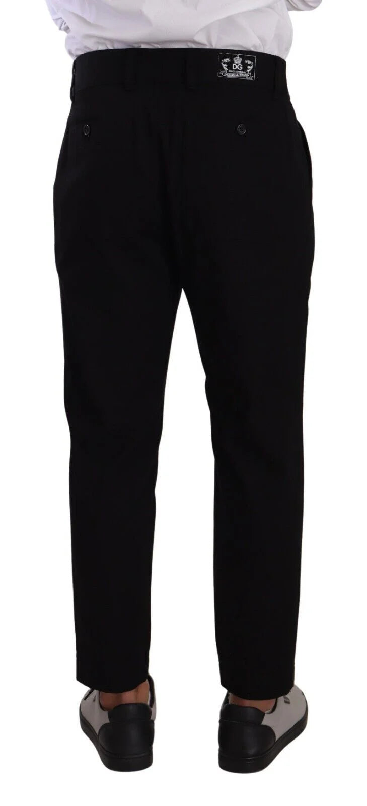 Dolce & Gabbana Black Cotton Stretch Chinos Trouser Jeans - IT48 | M - Jeans