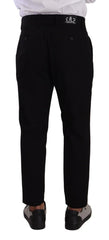 Dolce & Gabbana Black Cotton Stretch Chinos Trouser Jeans - IT48 | M - Jeans