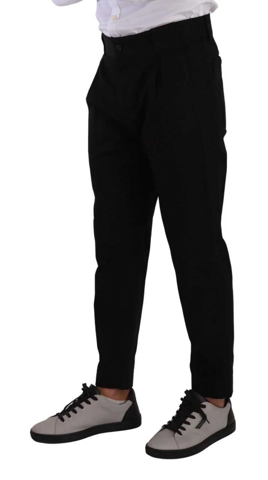 Dolce & Gabbana Black Cotton Stretch Chinos Trouser Jeans - IT48 | M - Jeans