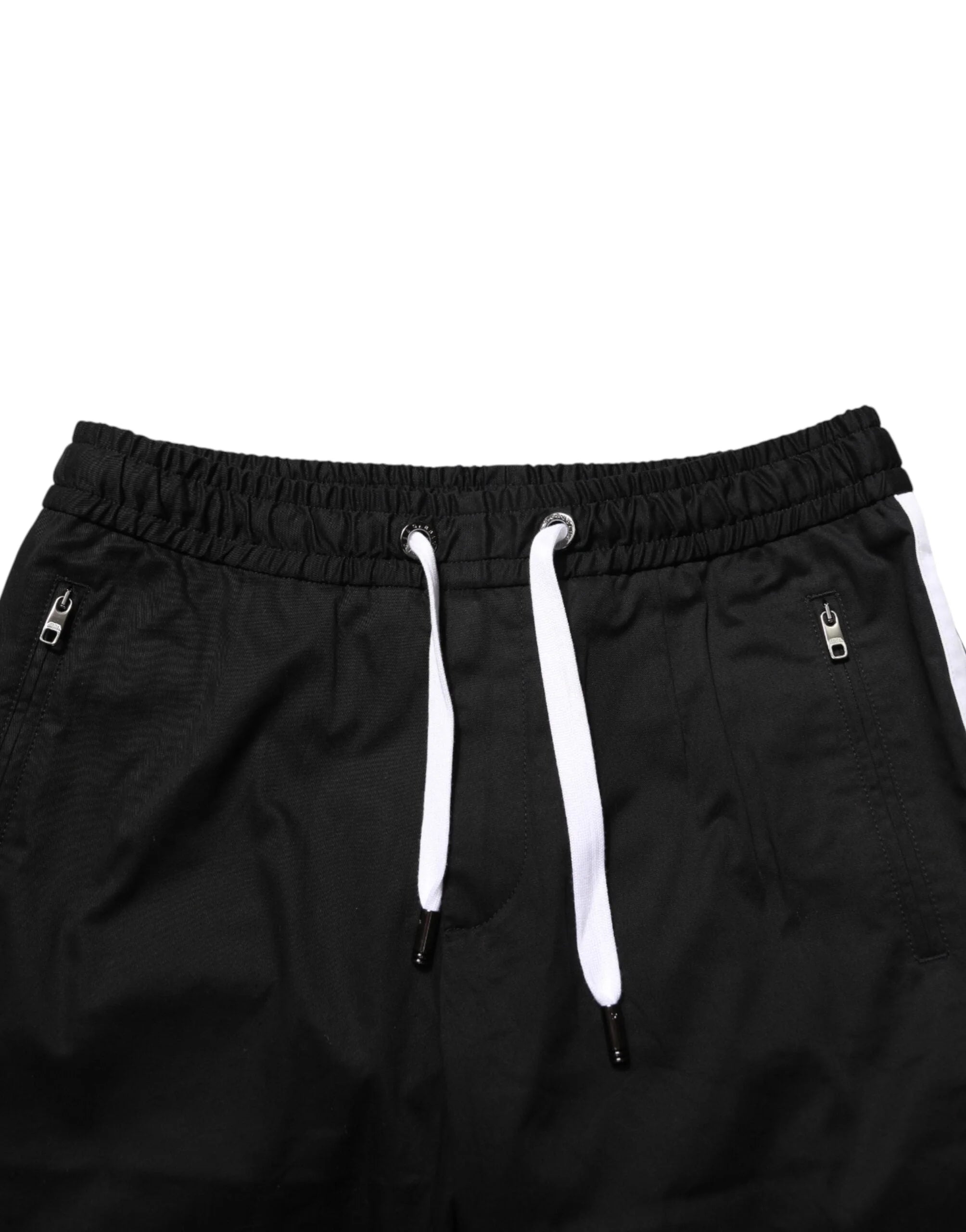 Dolce & Gabbana Black Cotton Stretch Men Bermuda Shorts - Bermudas
