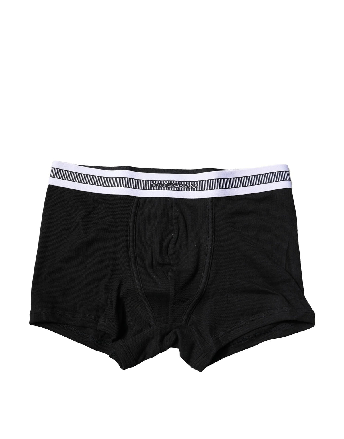 Dolce & Gabbana Black Cotton Stretch Regular Boxer Underwear - IT3 | XS - Boxer Briefs