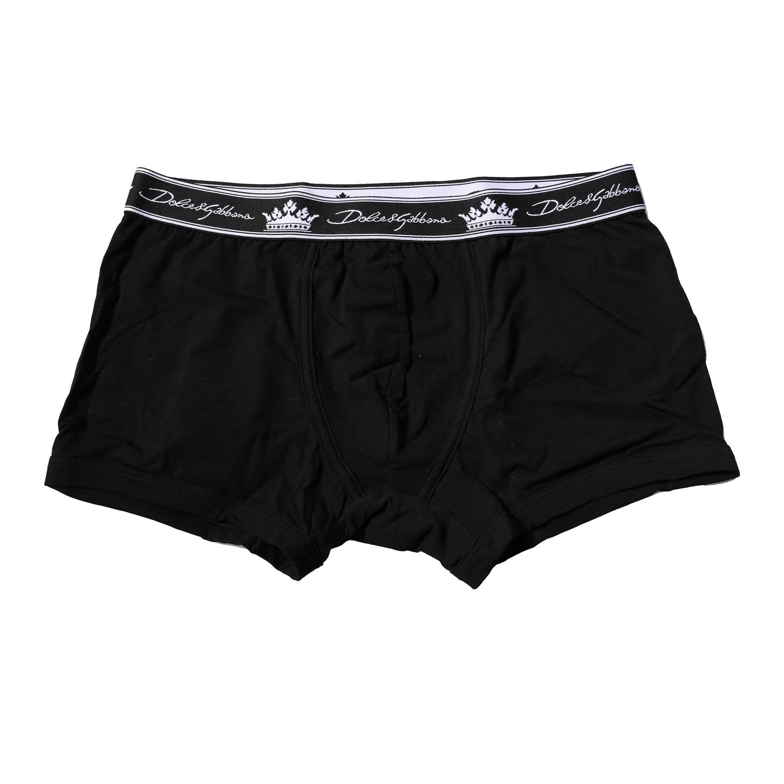 Dolce & Gabbana Black Cotton Stretch Regular Boxer Underwear - IT3 | XS - Boxer Briefs