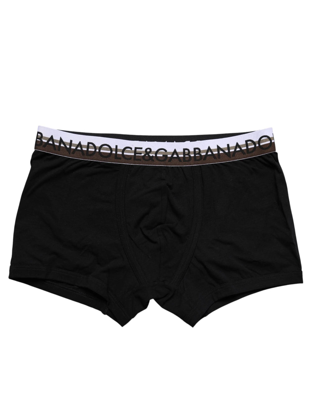 Dolce & Gabbana Black Cotton Stretch Regular Boxer Underwear - IT3 | XS