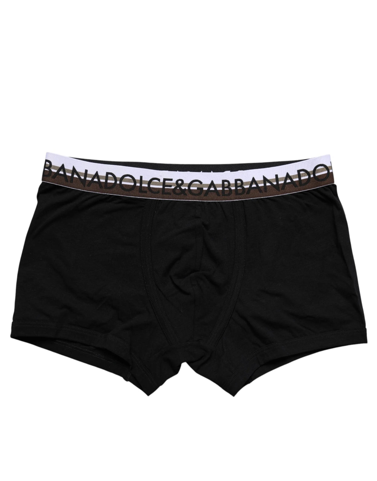 Dolce & Gabbana Black Cotton Stretch Regular Boxer Underwear - IT3 | XS