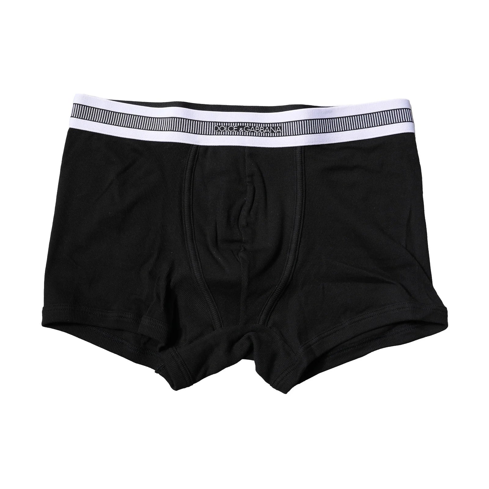 Dolce & Gabbana Black Cotton Stretch Regular Boxer Underwear - IT3 | XS - Boxer Briefs