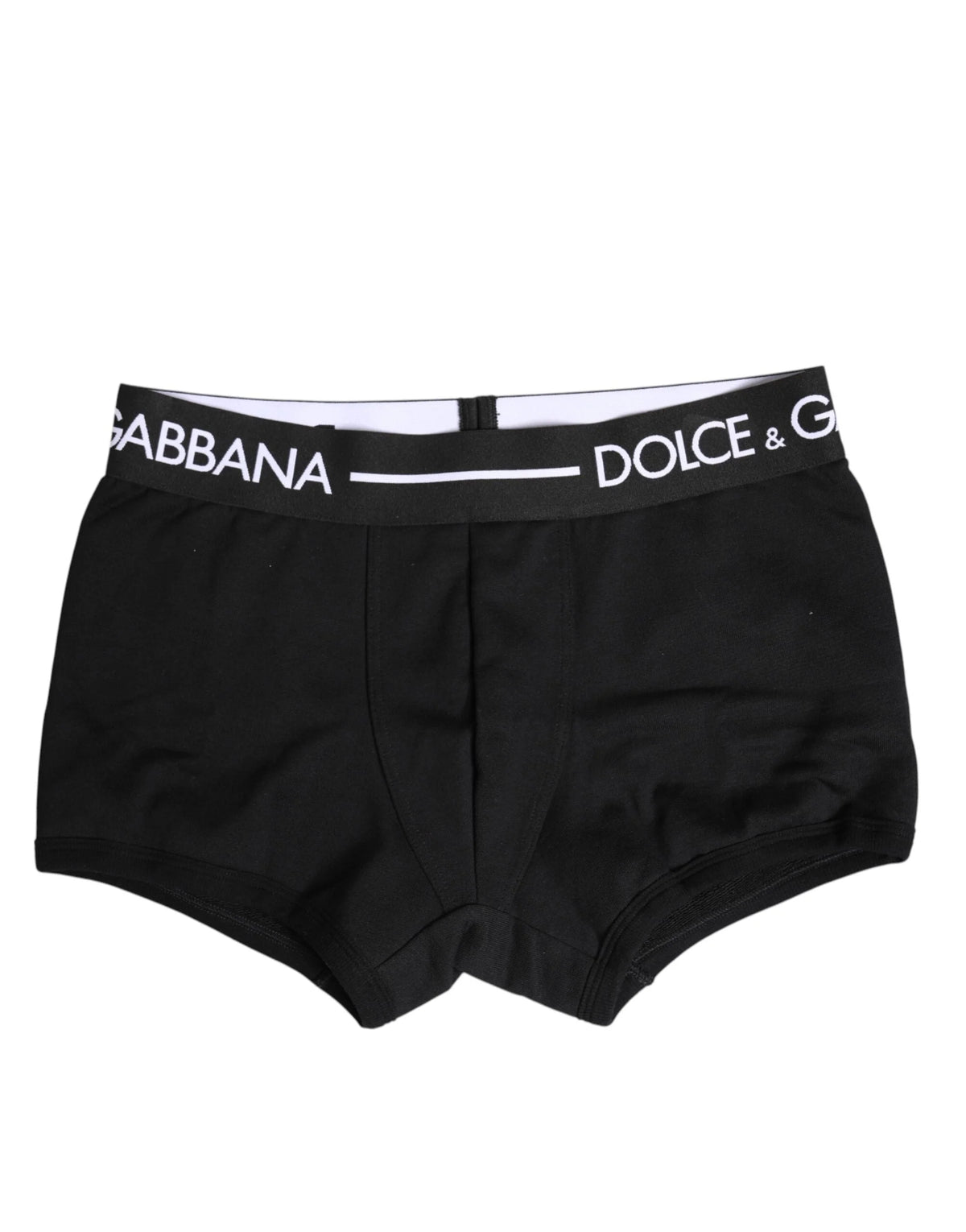 Dolce & Gabbana Black Cotton Stretch Regular Boxer Underwear - IT4 | S - Boxer Briefs