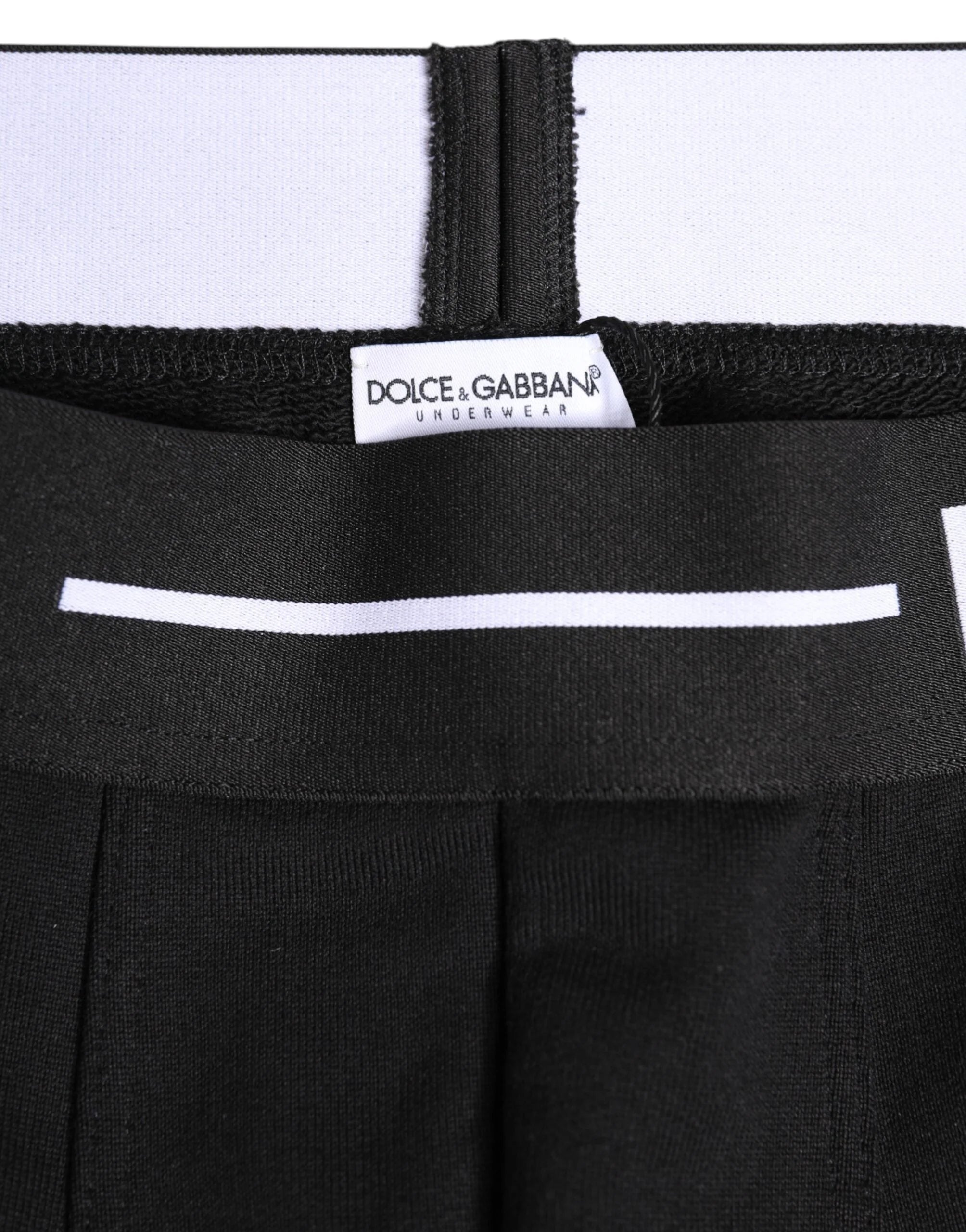Dolce & Gabbana Black Cotton Stretch Regular Boxer Underwear - IT4 | S - Boxer Briefs
