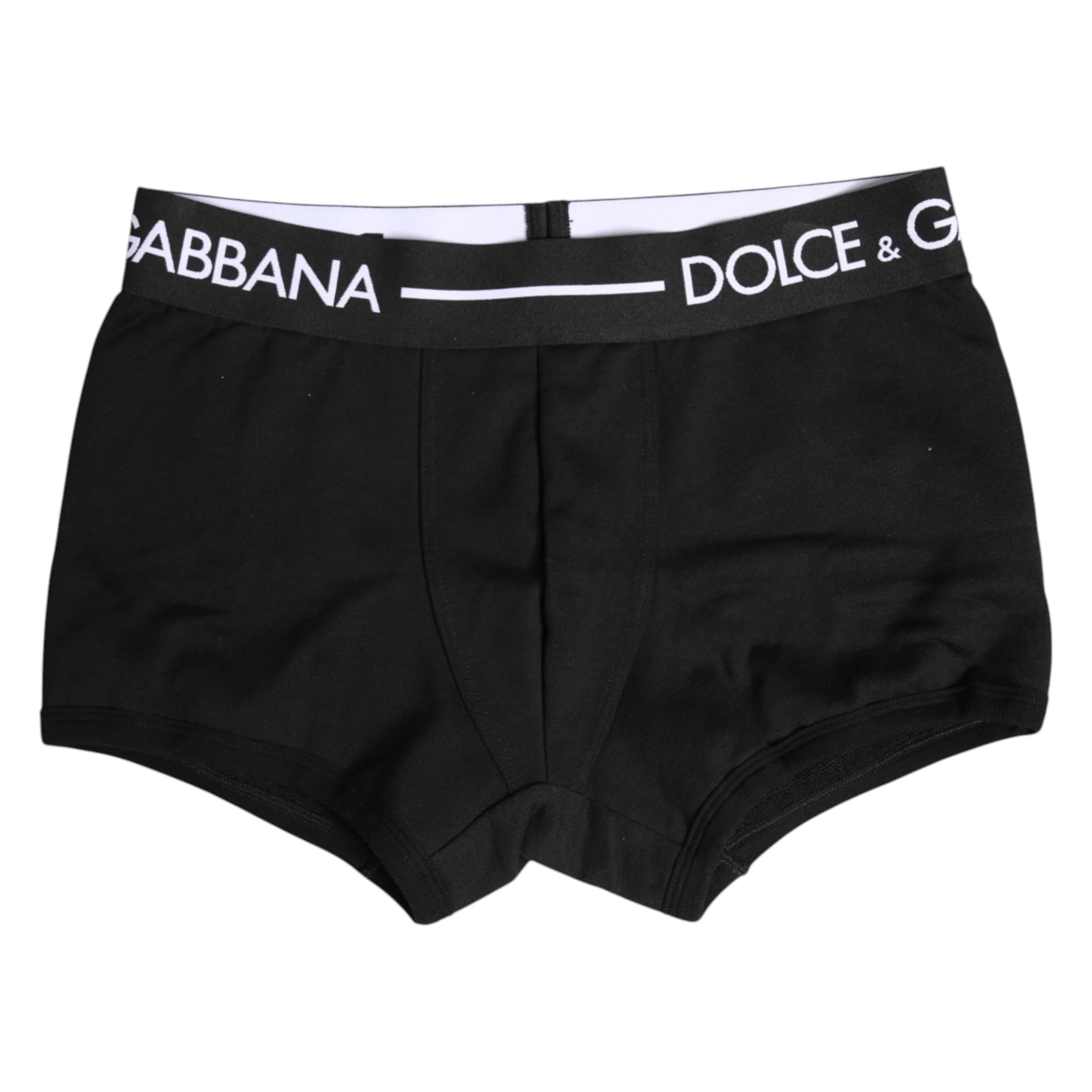 Dolce & Gabbana Black Cotton Stretch Regular Boxer Underwear - IT4 | S - Boxer Briefs