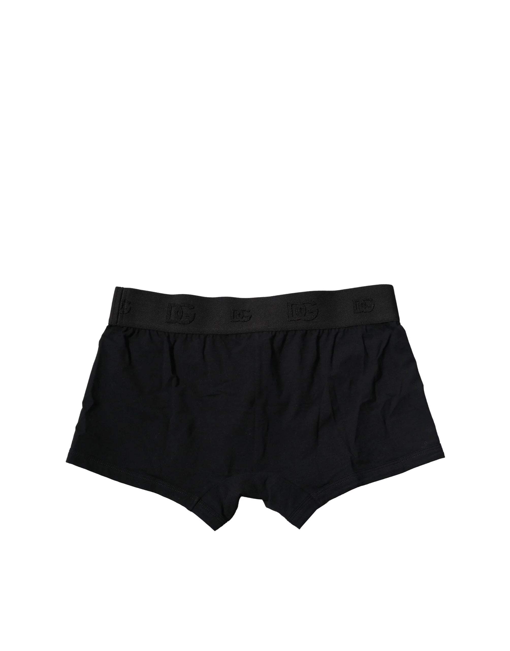 Dolce & Gabbana Black Cotton Stretch Regular Boxer Underwear - IT4 | S - Boxer Briefs