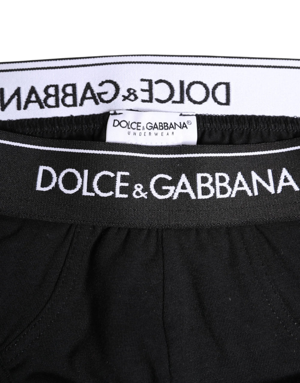 Dolce & Gabbana Black Cotton Stretch Regular Brief Underwear - IT4 | S - Briefs