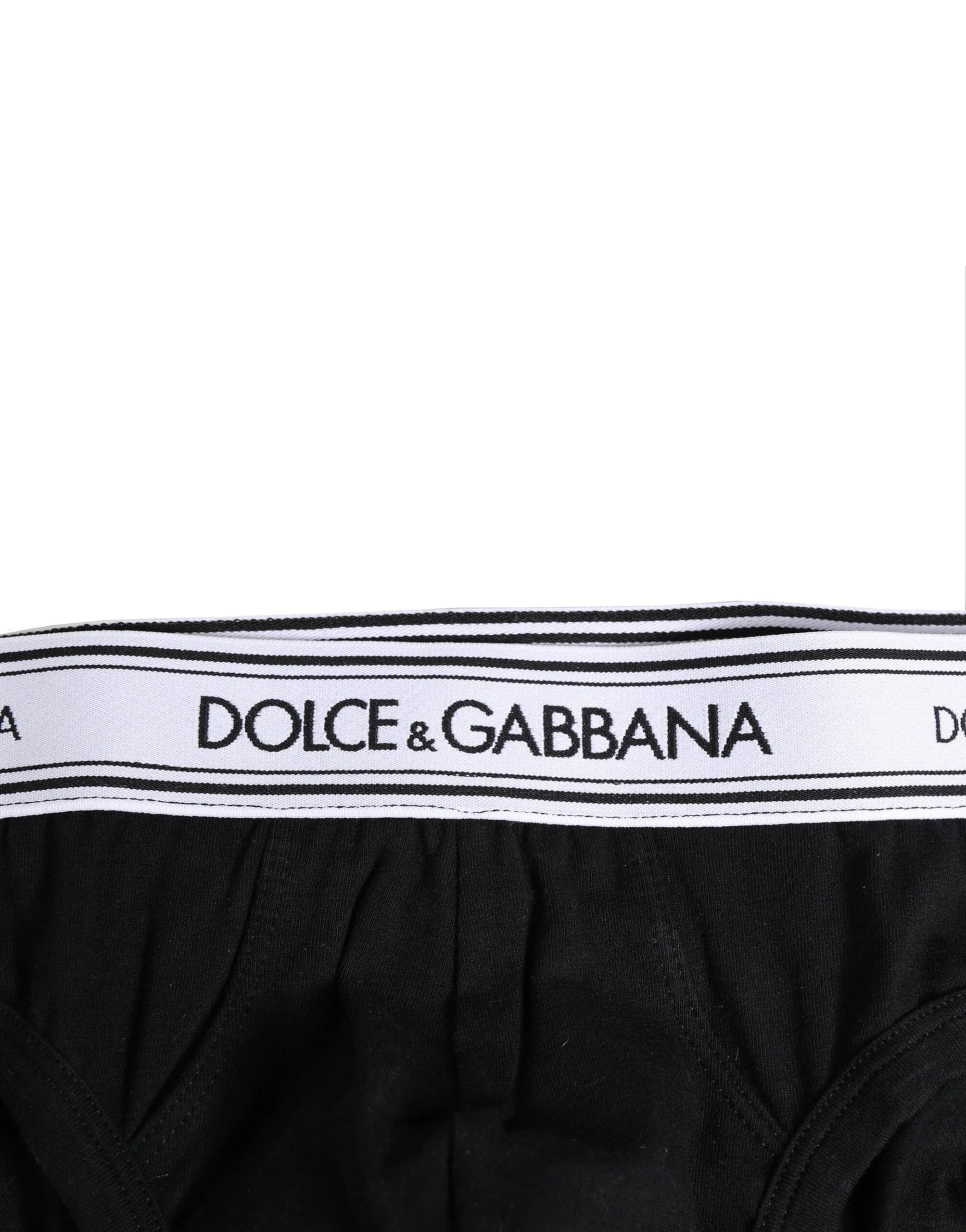 Dolce & Gabbana Black Cotton Stretch Regular Brief Underwear - IT4 | S
