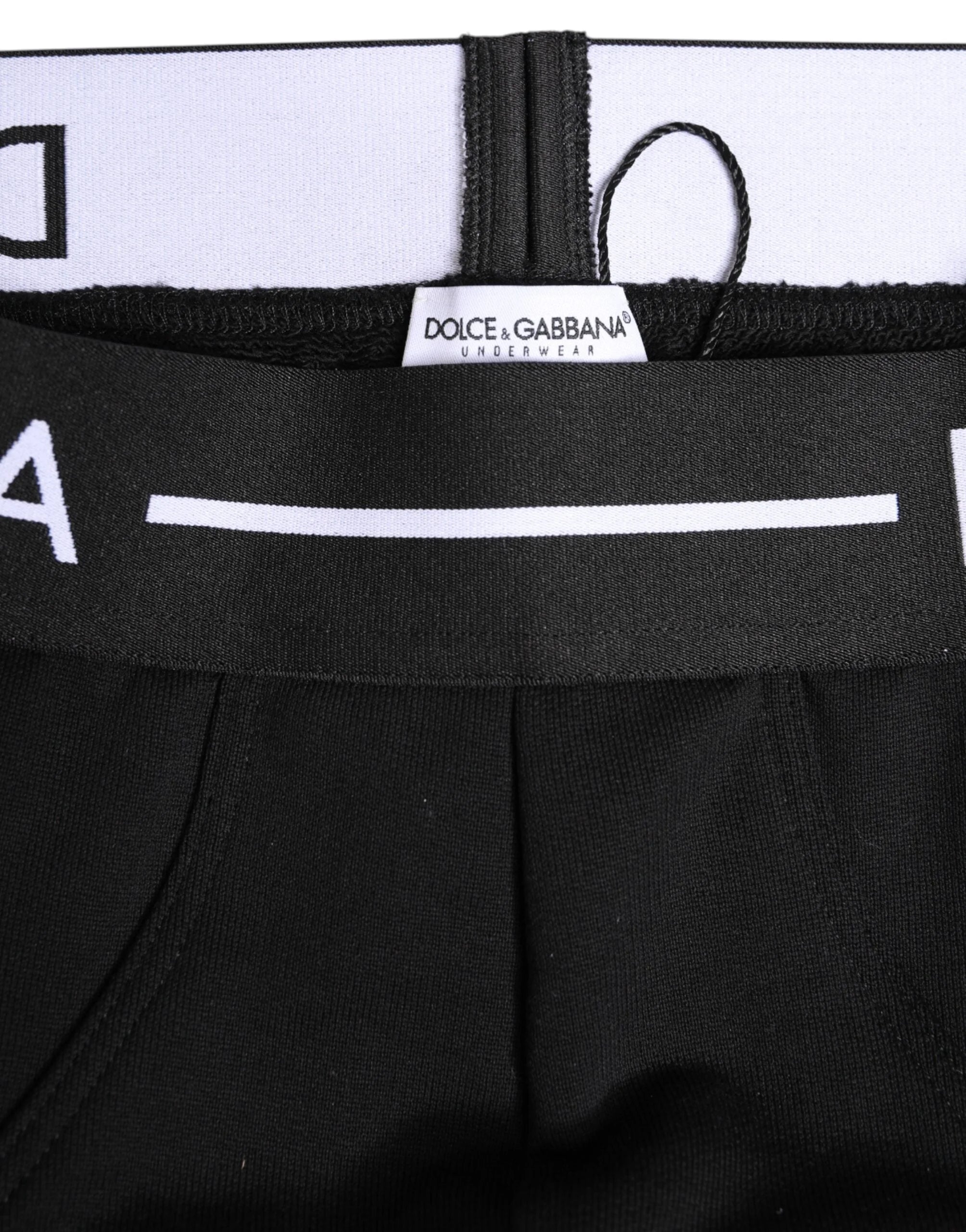 Dolce & Gabbana Black Cotton Stretch Regular Brief Underwear - IT4 | S