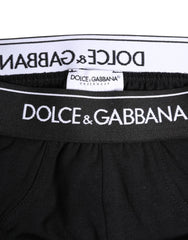 Dolce & Gabbana Black Cotton Stretch Regular Brief Underwear - IT4 | S