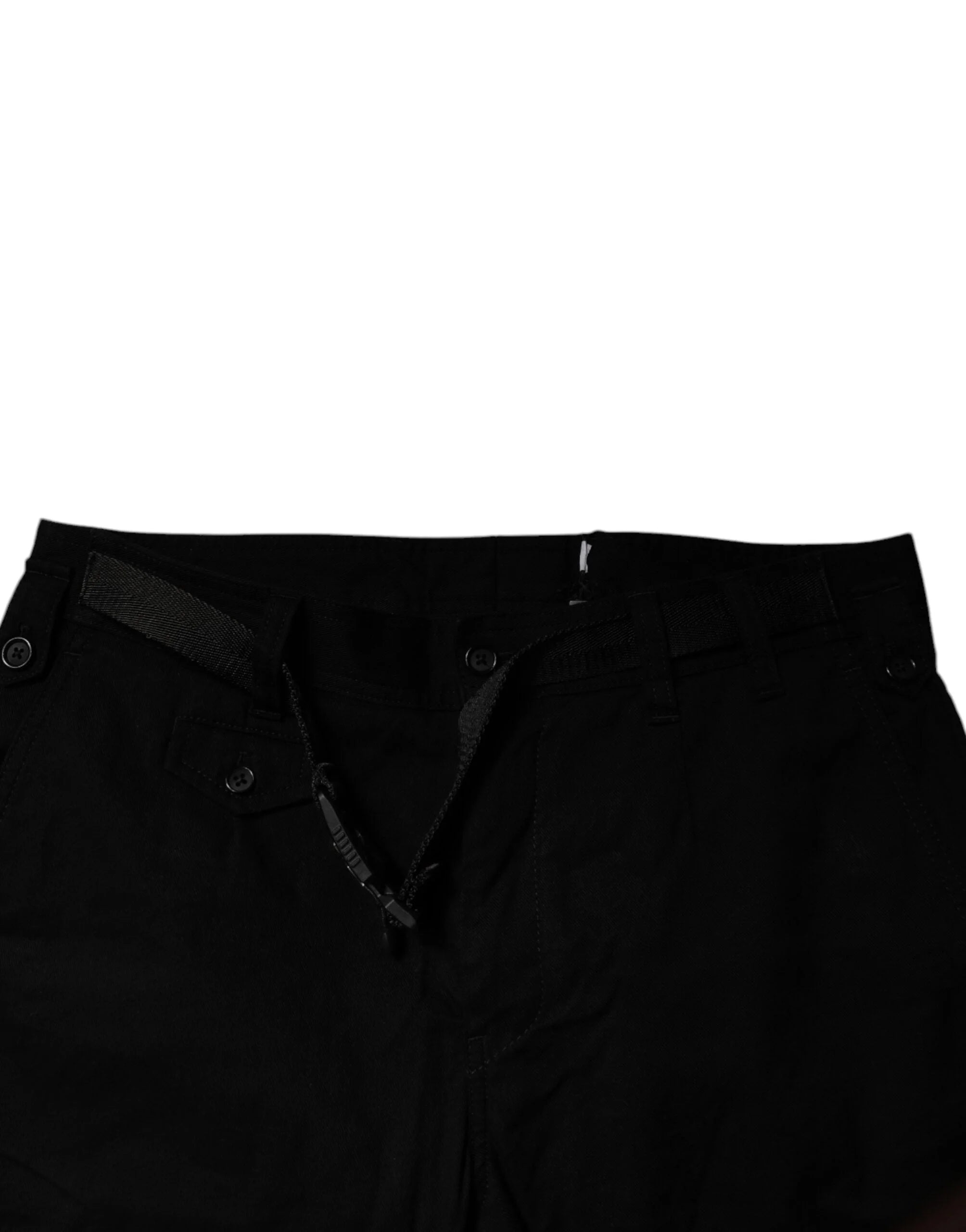 Dolce & Gabbana Black Cotton Stretch Skinny Cargo Denim Jeans - IT46 | S