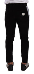 Dolce & Gabbana Black Cotton Stretch Skinny Corduroy Jeans - IT48 | M - Jeans