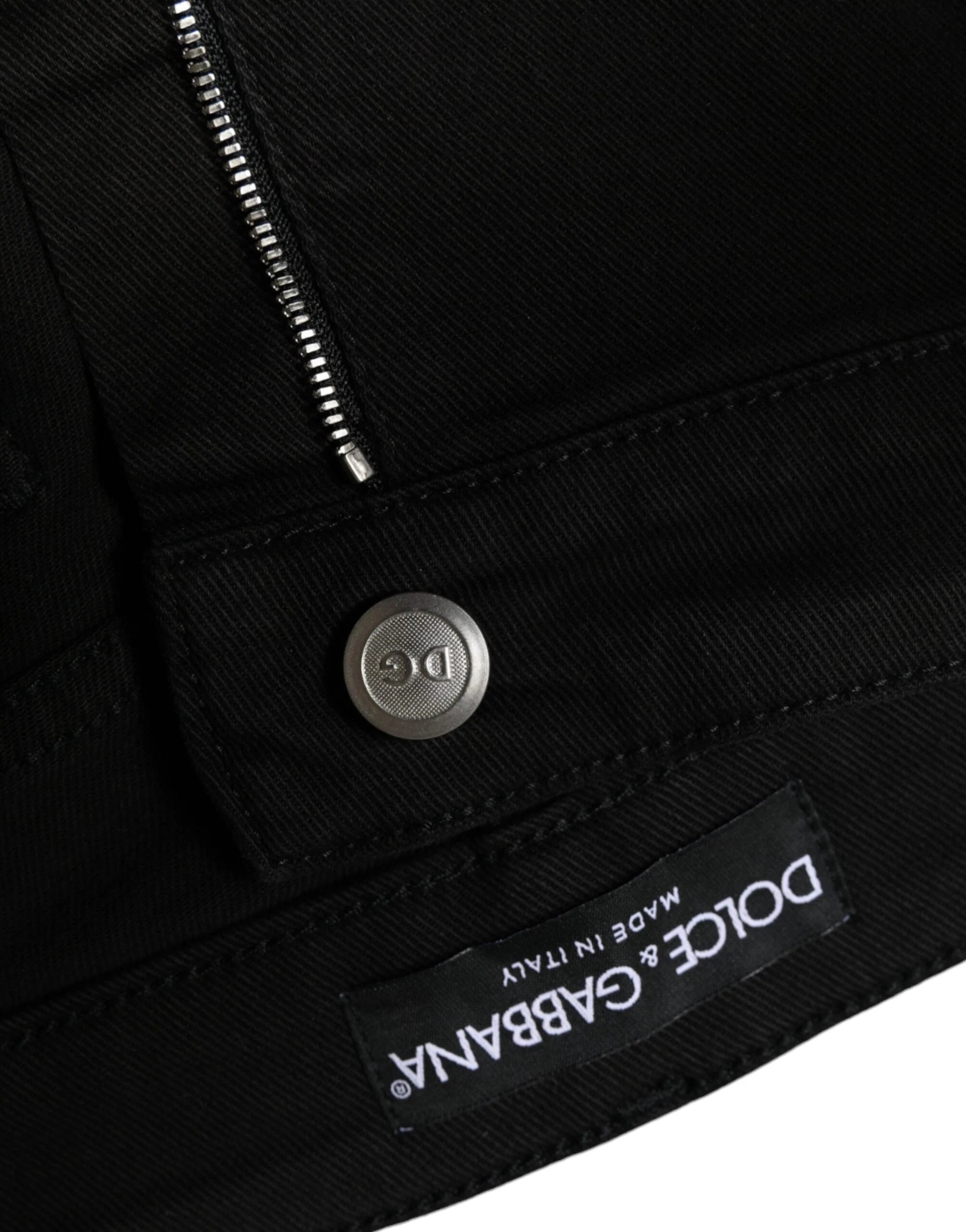 Dolce & Gabbana Black Cotton Stretch Skinny Denim Jeans - IT46|XL - Jeans