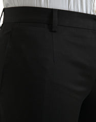 Dolce & Gabbana Black Cotton Stretch Skinny Dress Pants - IT50 | L - Trousers