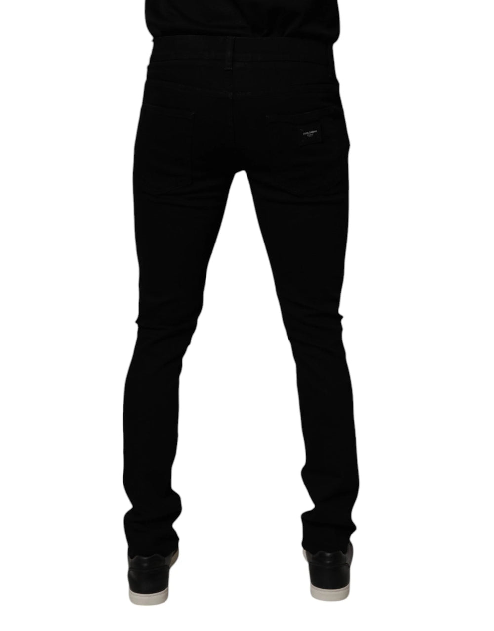 Dolce & Gabbana Black Cotton Stretch Skinny Men Denim Jeans - Jeans