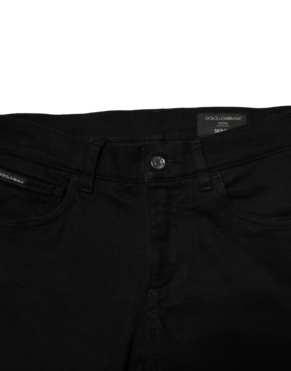 Dolce & Gabbana Black Cotton Stretch Skinny Men Denim Jeans - IT44 | XS - Jeans
