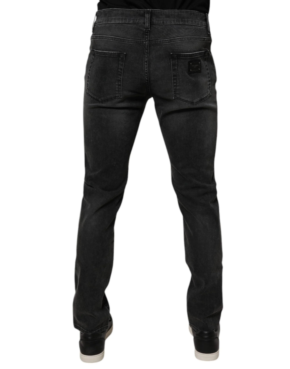 Dolce & Gabbana Black Cotton Stretch Skinny Men Denim Jeans - IT58 | XXL - Jeans