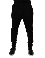 Dolce & Gabbana Black Cotton Stretch Skinny Pants - IT52 | XL