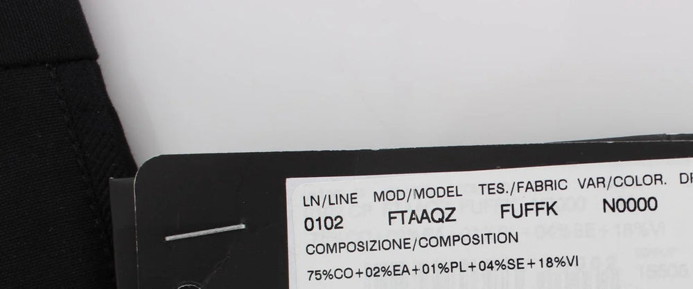 Dolce & Gabbana Black Cotton Stretch Torero Capris Pants - Trousers