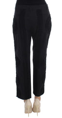 Dolce & Gabbana Black Cotton Stretch Torero Capris Pants - Trousers