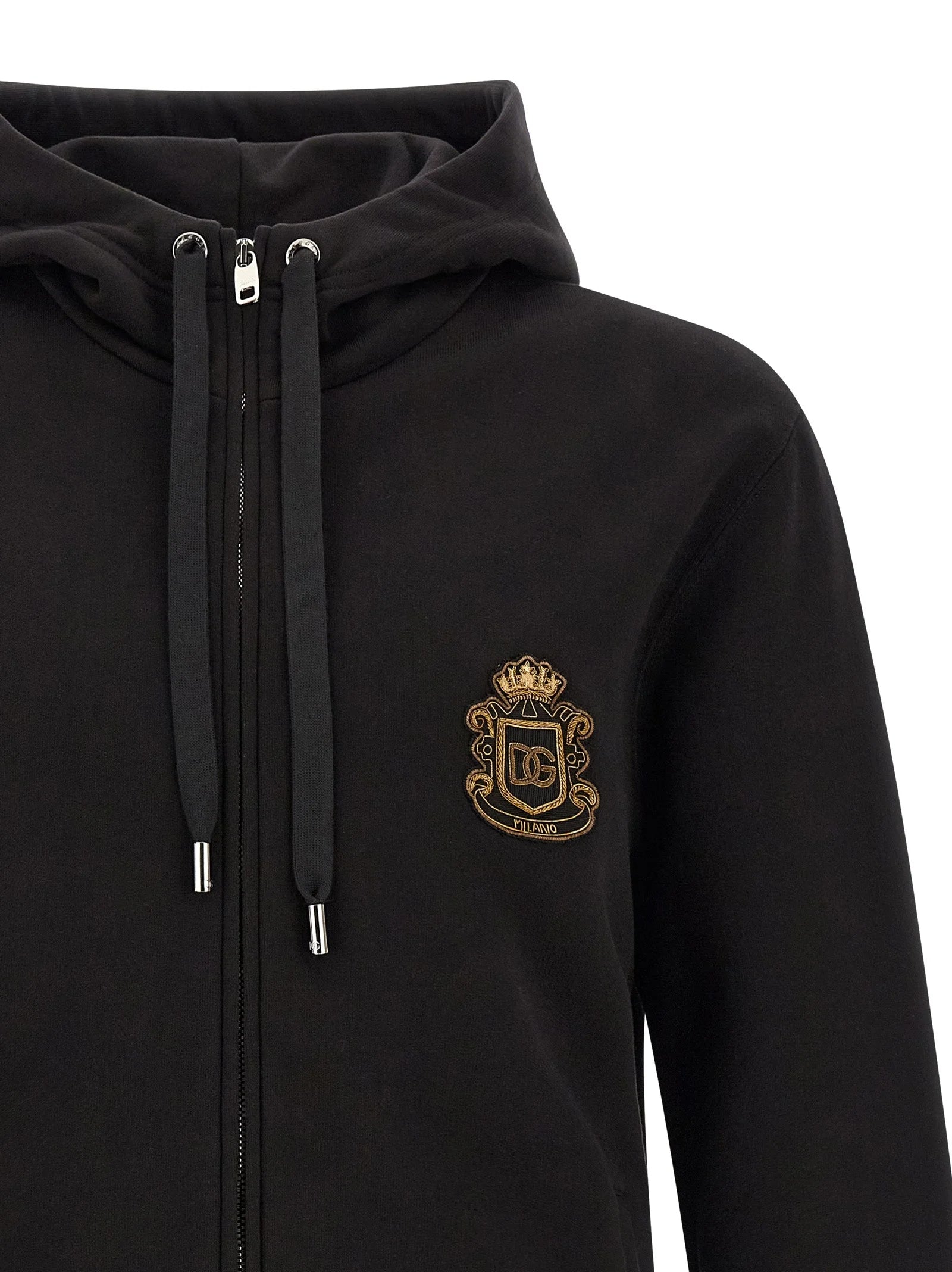 Dolce & Gabbana Black Cotton Sweatshirt