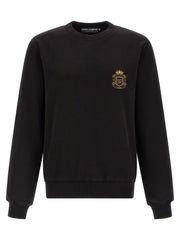 Dolce & Gabbana Black Cotton Sweatshirt