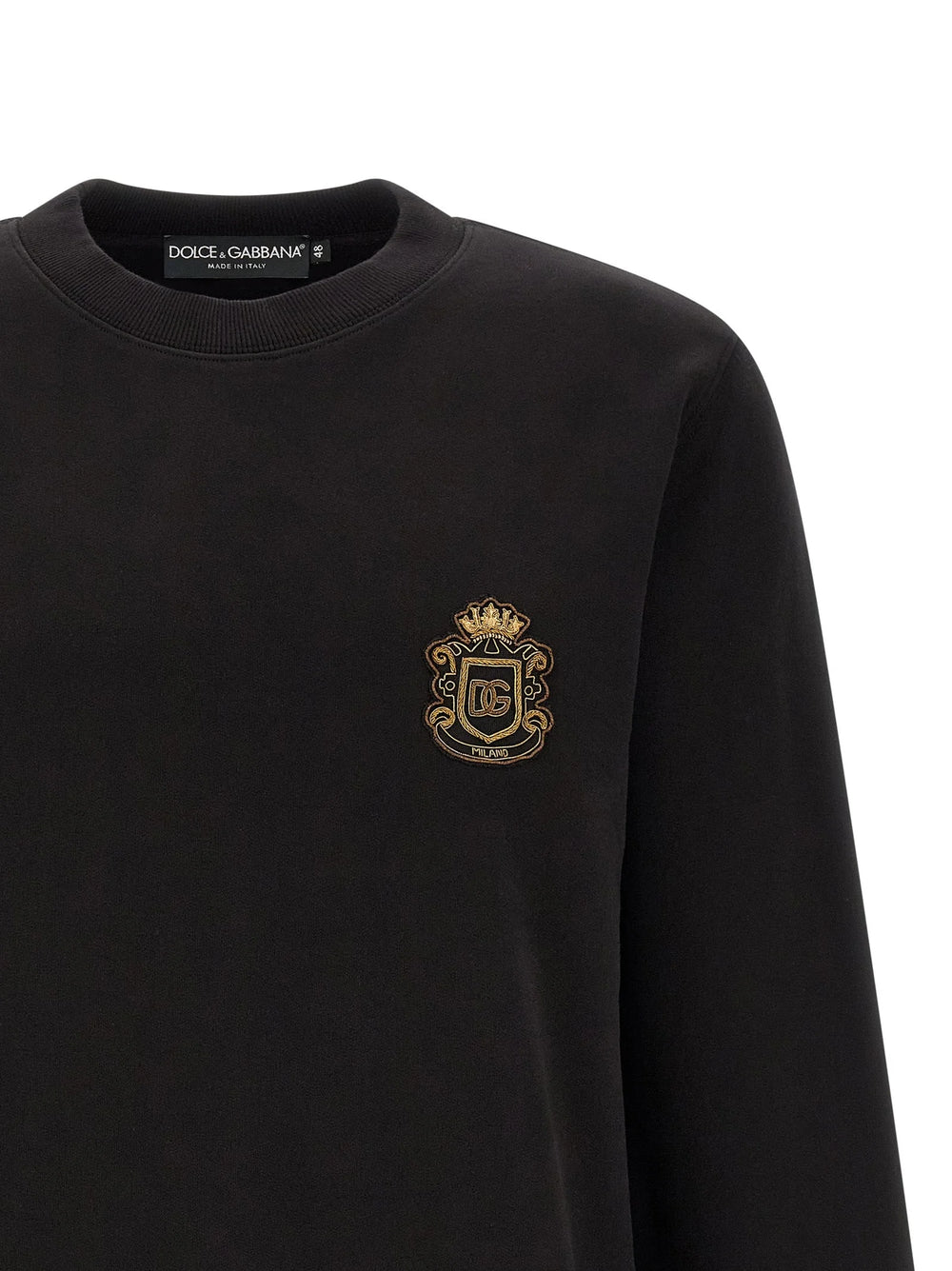 Dolce & Gabbana Black Cotton Sweatshirt