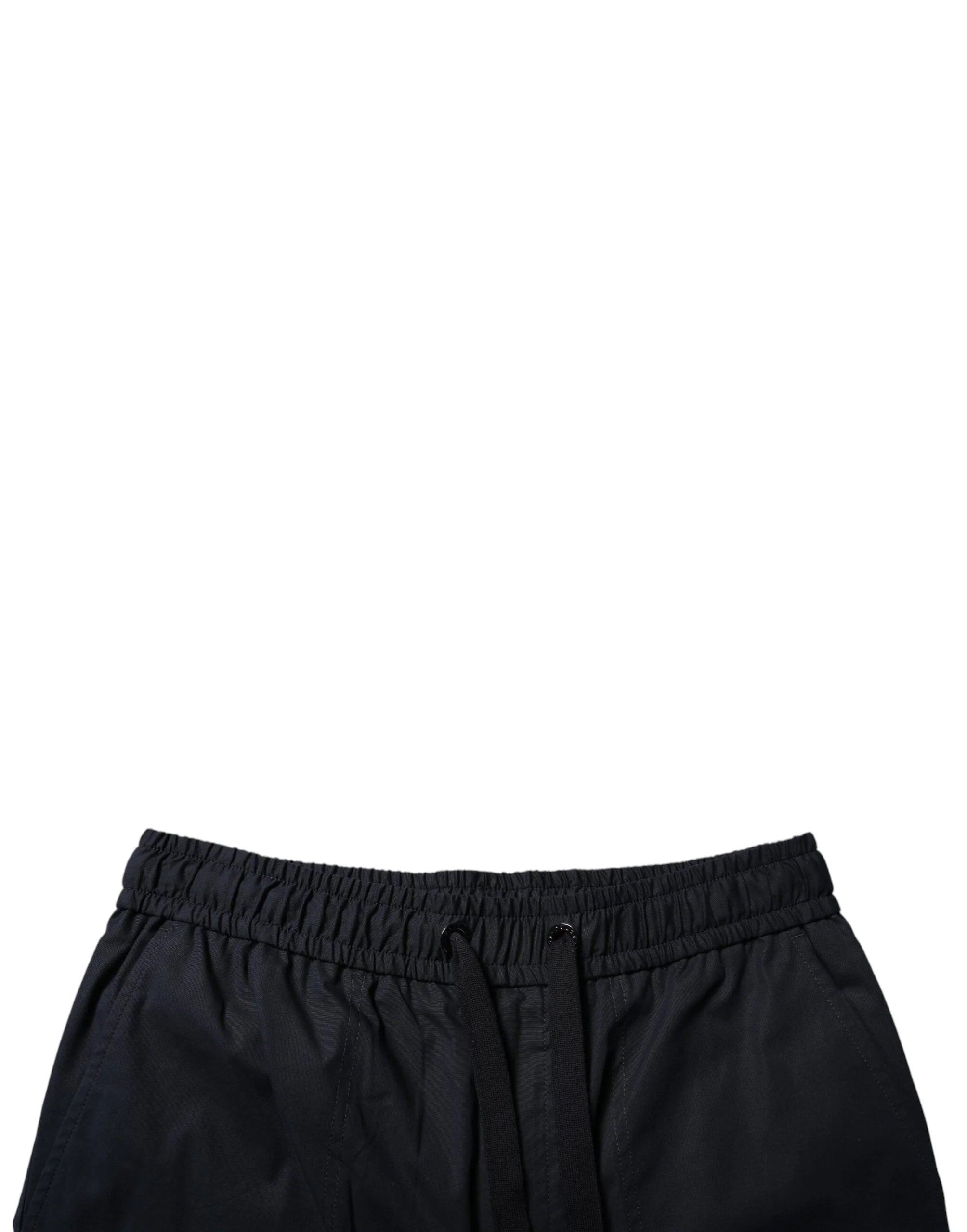 Dolce & Gabbana Black Cotton Sweatshorts Men Bermuda Shorts - IT46 | S - Bermudas
