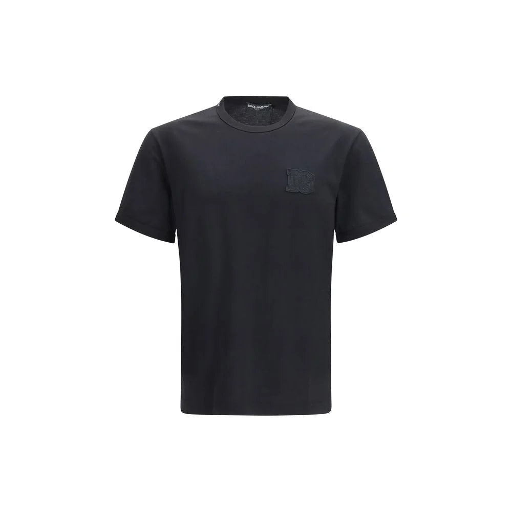 Dolce & Gabbana Svart Bomullst-shirt