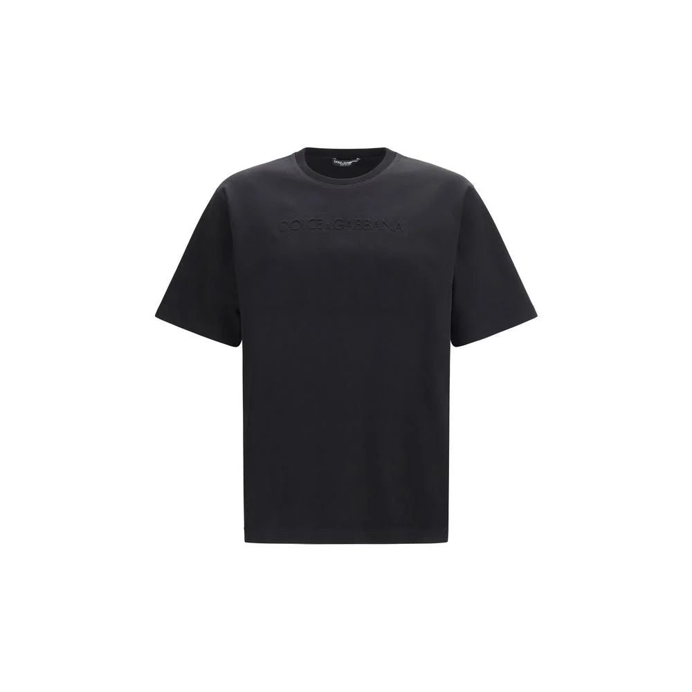 Dolce & Gabbana Fekete Pamut T-Shirt - IT48 | M