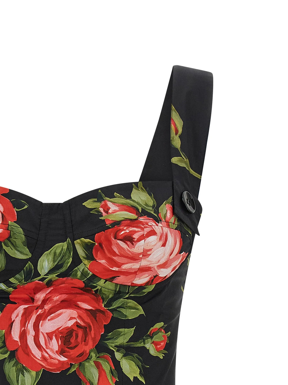 Dolce & Gabbana Black Cotton Tank Tops - IT38