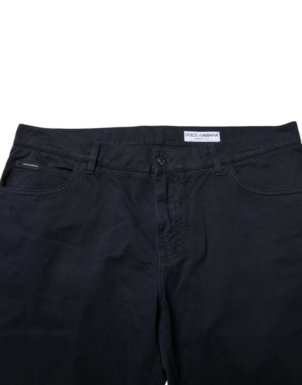 Dolce & Gabbana Black Cotton Tapered Denim Jeans - IT58 | XXL - Jeans