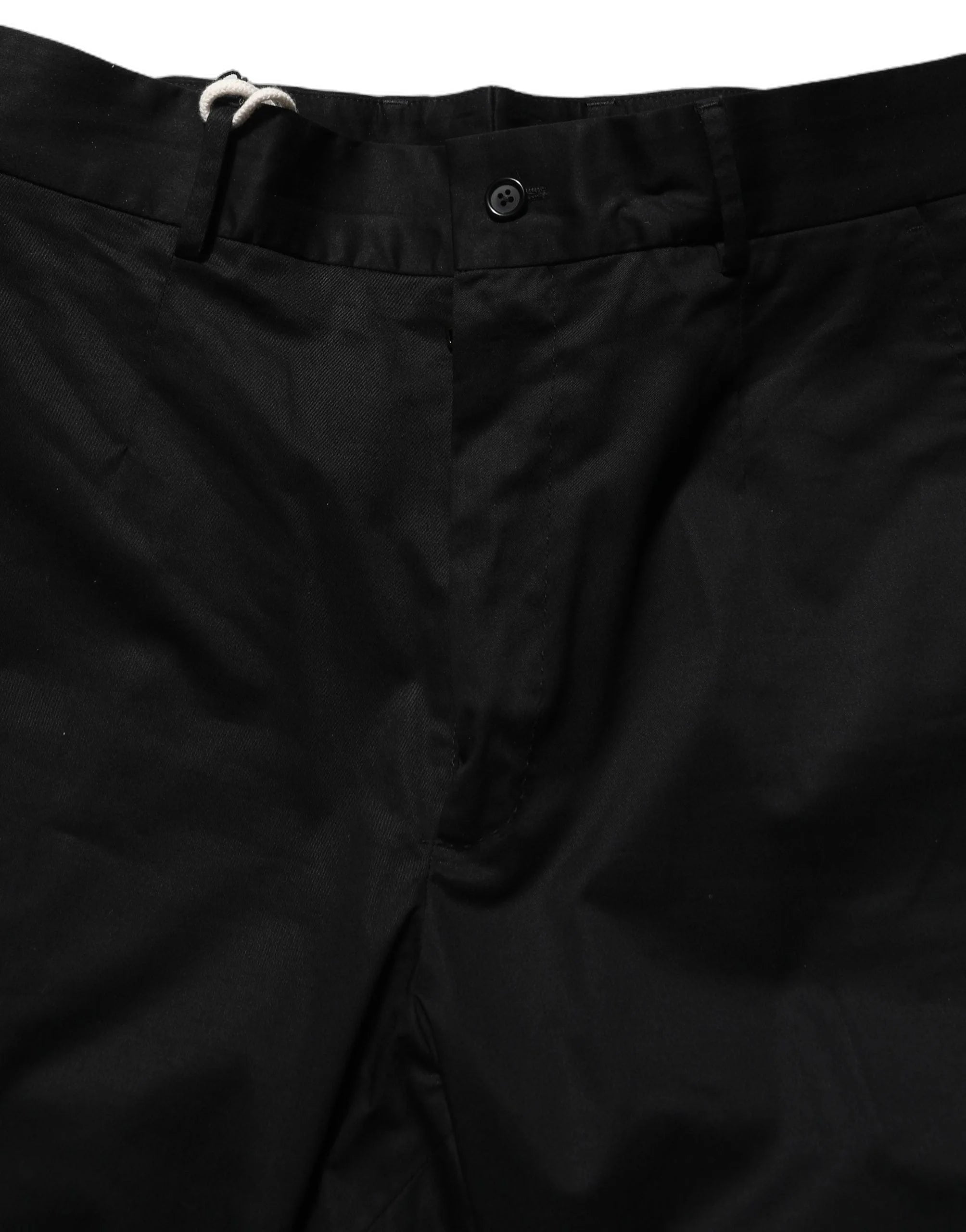Dolce & Gabbana Black Cotton Tapered Leg Dress Trouser Pants - IT48 | M