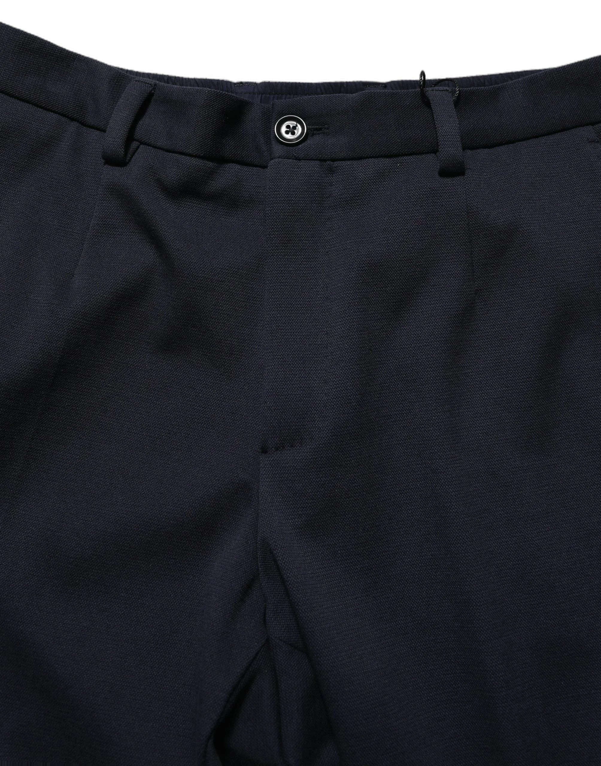 Dolce & Gabbana Black Cotton Tapered Leg Dress Trouser Pants - IT50 | L