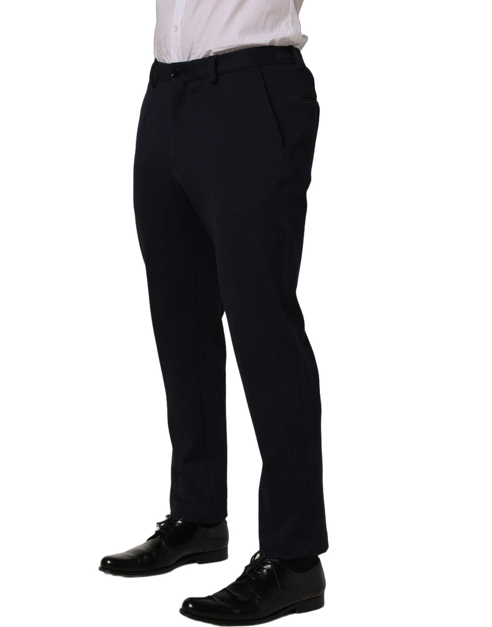 Dolce & Gabbana Black Cotton Tapered Leg Dress Trouser Pants - IT50 | L