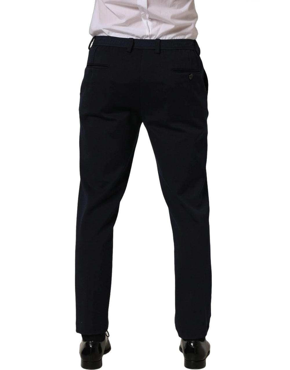 Dolce & Gabbana Black Cotton Tapered Leg Dress Trouser Pants - IT50 | L