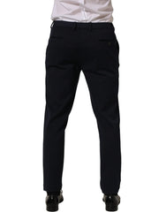 Dolce & Gabbana Black Cotton Tapered Leg Dress Trouser Pants - IT50 | L