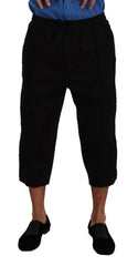 Dolce & Gabbana Black Cotton Torero Cropped Short Trouser Pants - IT50 | L - Trousers