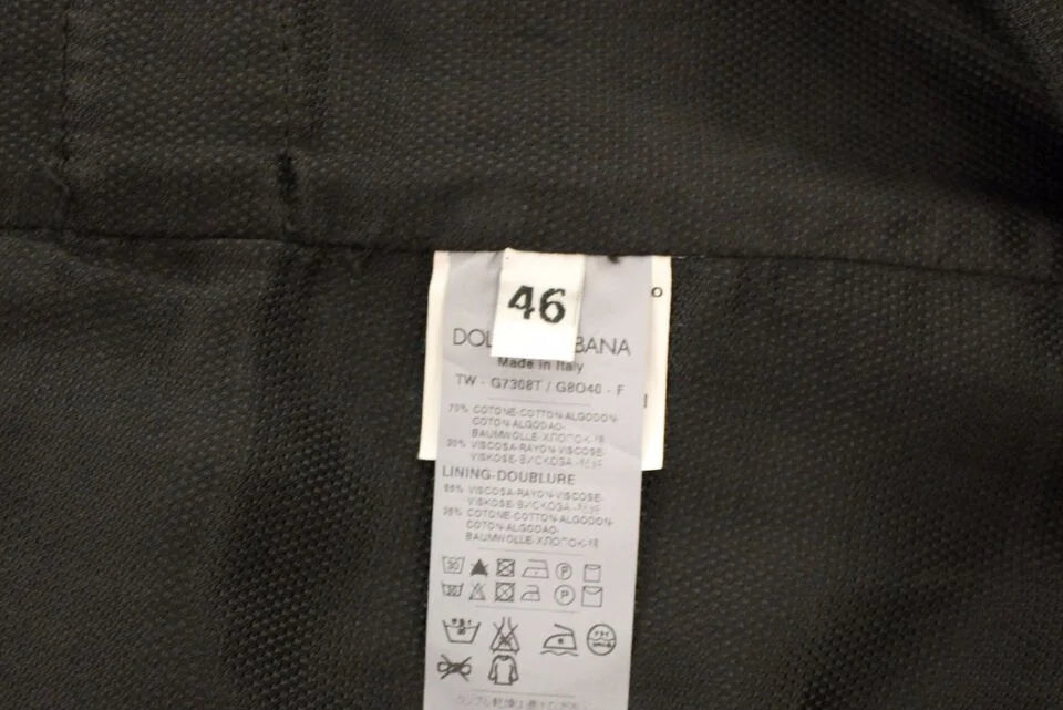 Dolce & Gabbana Black Cotton Viscose Dress Vest Blazer - Vests