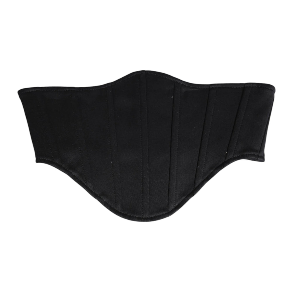 Dolce & Gabbana Black Cotton Waist Tuxedo Belt Cummerbund - IT40|S - Sashes