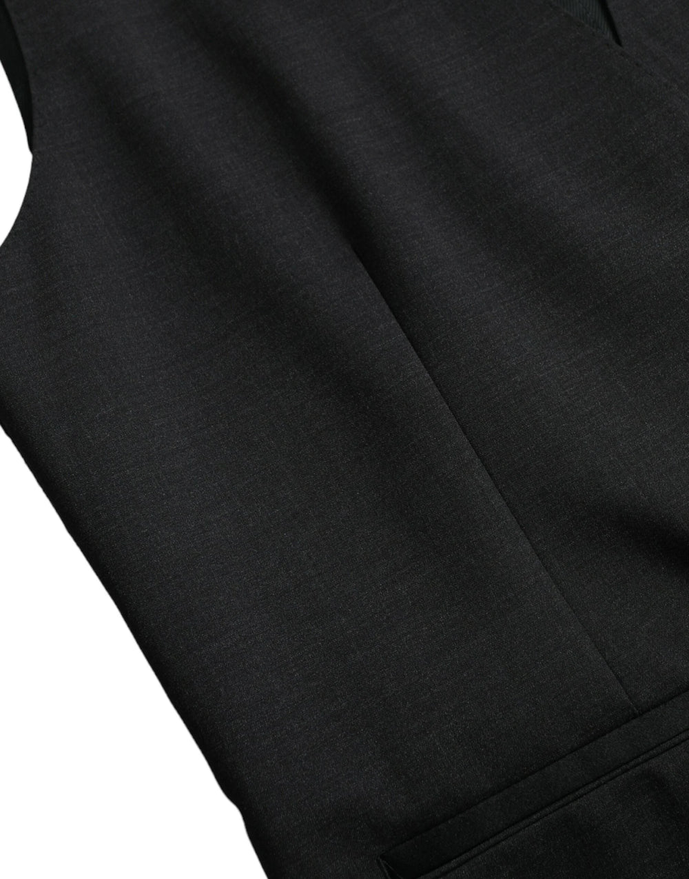 Dolce & Gabbana Black Cotton Waistcoat Dress Formal Vest - IT50 | L - Vests