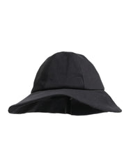 Dolce & Gabbana Black Cotton Wide Brim Bucket Hat - 57 cm|S - Bucket Hats